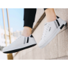 Summer Korean style trendy sports casual shoes for men all-match white student flat shoes