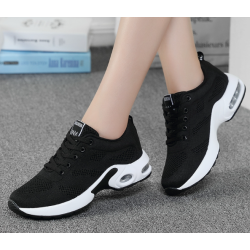 Miwangfeizhi women's shoes Korean version versatile comfortable casual shoes women's large size sports shoes black