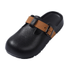 Birkenstock women's summer simple style lightweight buckle shoes outdoor retro thick-soled sandals black
