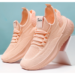 Versatile Fashion Casual Shoes Soft Sole Comfortable Breathable Sports Shoes Pink