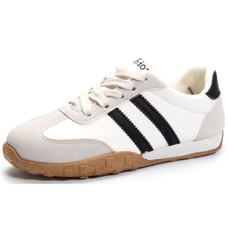New style trendy and versatile flat shoes for women, outdoor casual shoes, white