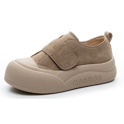 New thick-soled sneakers Velcro women's shoes big head bread shoes women