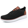 Men's casual soft sole wear-resistant single shoes versatile casual shoes black