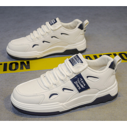 White shoes all-match fashion casual shoes low-top thick-soled running shoes men's sneakers
