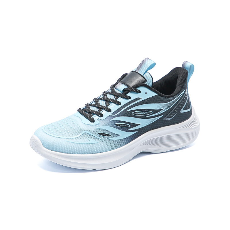 Rebound fitness ultra-light shock-absorbing casual shoes running sports shoes men's white and blue Rebound fitness ultra-light shock-absorbing casual shoes running sports shoes men's white and blue