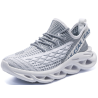 Fitness ultra-light shock-absorbing running elastic sports shoes men's gray