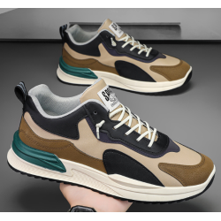 Hong Kong style casual running shoes men's trendy height-increasing sports shoes